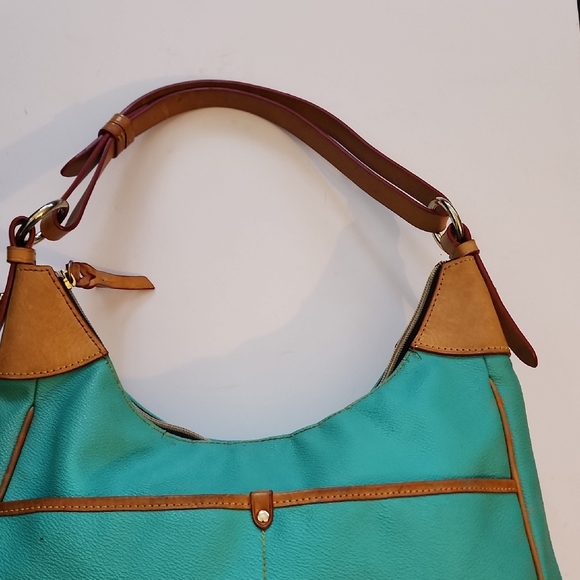 Dooney & Bourke Rebecca Classic Hobo Pebbled Leather Shoulder Bag. - Picture 7 of 16